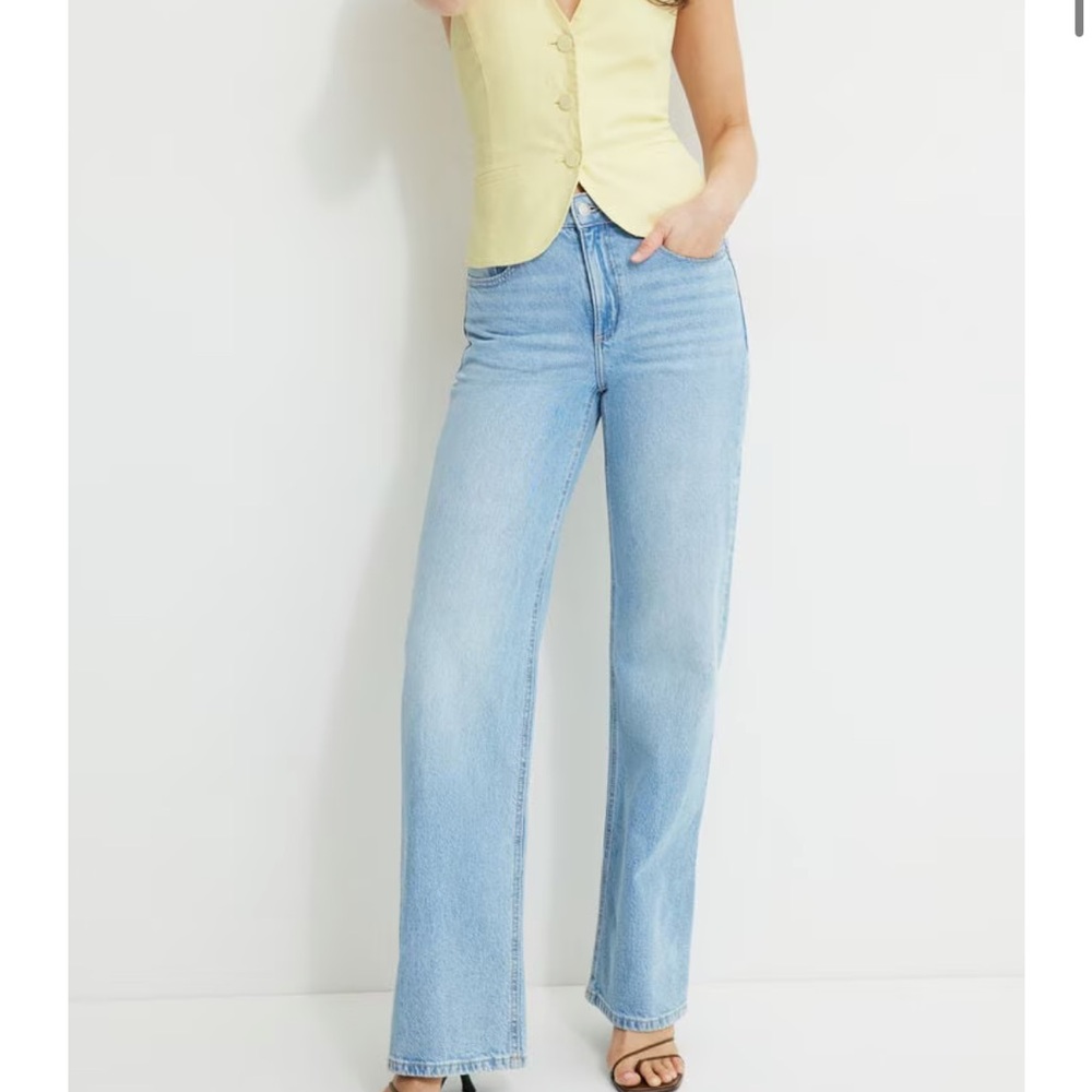 Dynamite Heidi Wide Leg High Waisted Jeans